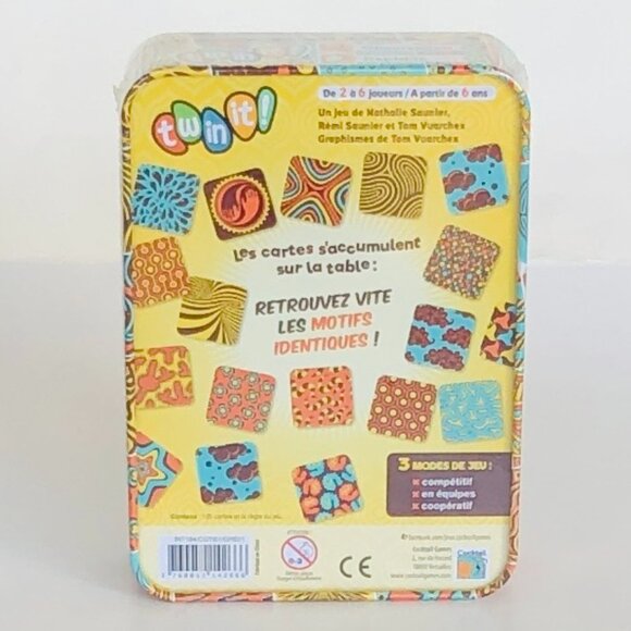 TWIN IT! Tin Box Hand-Eye Coordination Card Game Age 6+ New Sealed - Picture 8 of 14